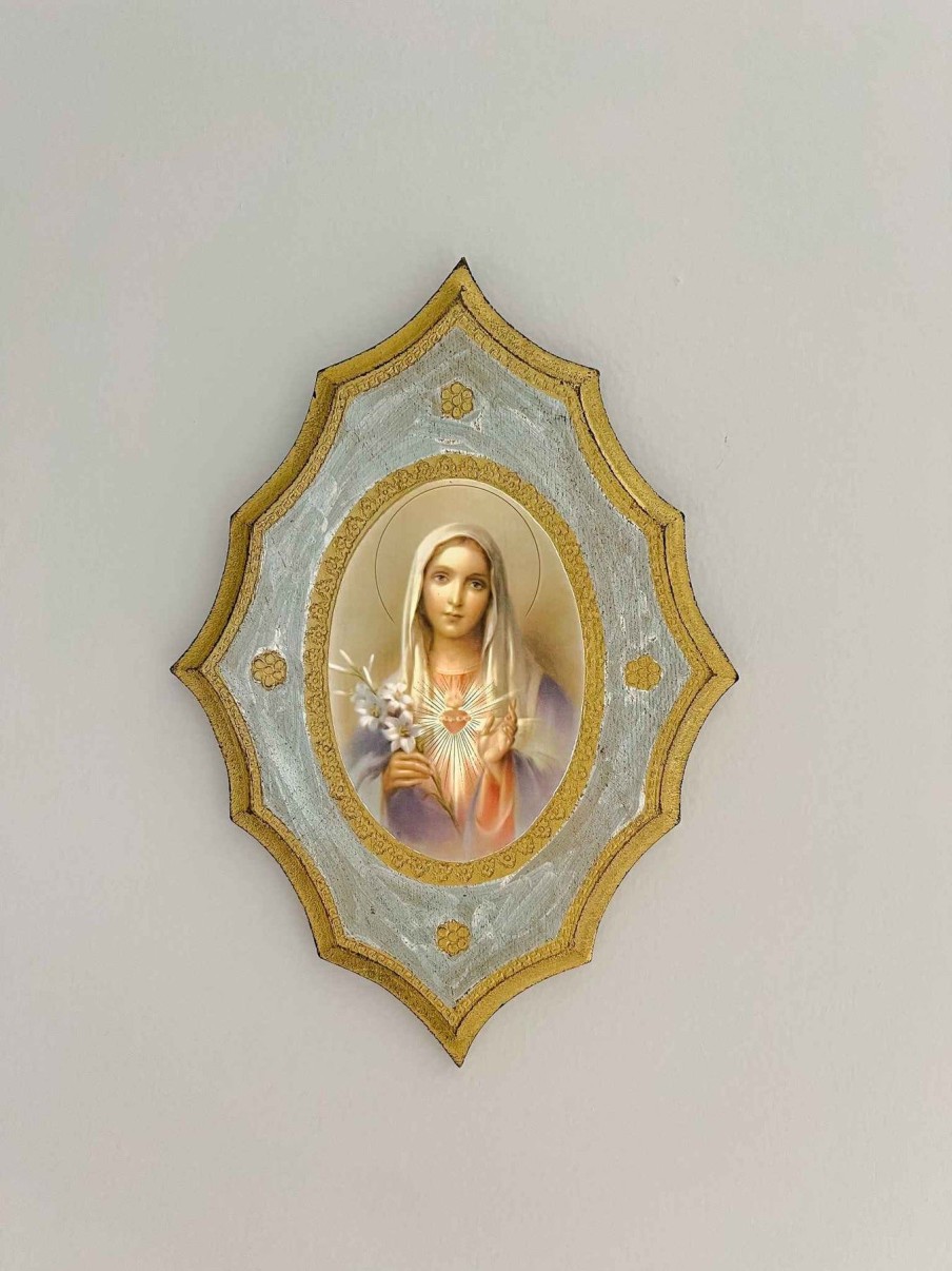 Home Decor Goldscheider of Vienna | Immaculate Heart Of Mary - Florentine Plaque