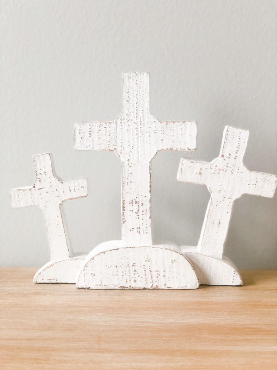 Home Decor Dickson's | White Farmhouse Crosses